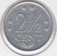 Нидерландские Антилы 2-1/2 цента 1983г. КМ#9а UNC Алюминий 1,2гр. 23,5мм. (арт497)