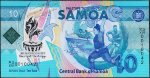 Банкнота Самоа 10 тала 2019 года. P.NEW - UNC /Юбилейная/