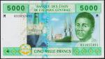 Центрально Африканская Республика 5000 франков. 2003г. P.309Mв - UNC