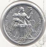 20-8 Французская Океания 1 франк 1949г. КМ # 2 алюминий 1,25гр. 23мм 