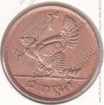 24-119 Ирландия 1 пенни 1943г. КМ # 11 бронза 9,45гр. 30,9мм