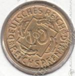 21-10 Германия 10 рейхспфеннигов 1925г. КМ # 40 D алюминий-бронза 4,05гр. 21мм