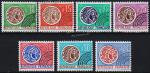 Франция 7 марок стандарт п/с 1964-69гг. YVERT №123-129** MNH OG (10-67)