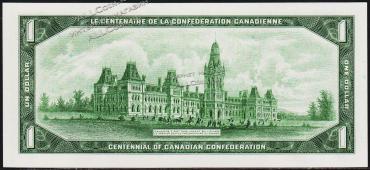 Канада 1 доллар 1967г. Р.84a - UNC - Канада 1 доллар 1967г. Р.84a - UNC