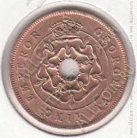 9-118 Южная Родезия 1 пенни 1944г. КМ # 8а бронза