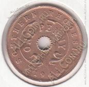 9-118 Южная Родезия 1 пенни 1944г. КМ # 8а бронза - 9-118 Южная Родезия 1 пенни 1944г. КМ # 8а бронза