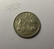 Монета Австралия 6 пенсов 1954 года. ОРИГИНАЛ. СЕРЕБРО. СОСТОЯНИЕ !!! (2-40) - Монета Австралия 6 пенсов 1954 года. ОРИГИНАЛ. СЕРЕБРО. СОСТОЯНИЕ !!! (2-40)