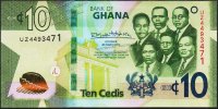 Банкнота Гана 10 седи 2019 года. P.39g - UNC