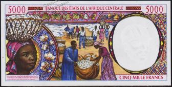 Центрально Африканская Республика 5.000 франков 1999г. P.304Fe - UNC - Центрально Африканская Республика 5.000 франков 1999г. P.304Fe - UNC