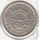 20-7 Тимор 60 сентавов 1958г. КМ # 12 медь-никель-цинк 23мм