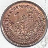 10-166 Того 1 франк 1925г. КМ # 2 алюминий-бронза 5,0гр. 22мм - 10-166 Того 1 франк 1925г. КМ # 2 алюминий-бронза 5,0гр. 22мм