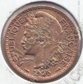 10-166 Того 1 франк 1925г. КМ # 2 алюминий-бронза 5,0гр. 22мм - 10-166 Того 1 франк 1925г. КМ # 2 алюминий-бронза 5,0гр. 22мм