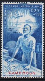 Камерун Французский Авиа 1 марка п/с 1942г. YVERT №21** MNH OG (1-66в)