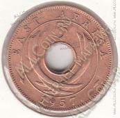 30-17 Восточная Африка 5 центов 1957г. КМ # 37 KN бронза 5,77гр.  - 30-17 Восточная Африка 5 центов 1957г. КМ # 37 KN бронза 5,77гр. 
