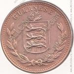 30-107 Гернси 8 дублей 1947г. КМ # 14 бронза 9,7гр. 31,7мм