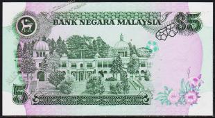 Малайзия 5 ринггит 1983г. Р.20 UNC - Малайзия 5 ринггит 1983г. Р.20 UNC