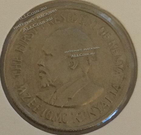 #15-36 Кения 50 центов 1974г.Серебро.UNC 