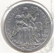 27-149 Новая Каледония 1 франк 2002г. UNC - 27-149 Новая Каледония 1 франк 2002г. UNC