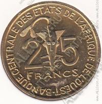 9-31 Западная Африка 25 франков 2007г. КМ # 9 алюминий-бронза 7,95гр. 27мм