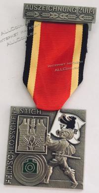 #221 Швейцария спорт Медаль Знаки. Стрелковый фестиваль Фельдшлоссен в округе Ауссероден. 2004 год.
