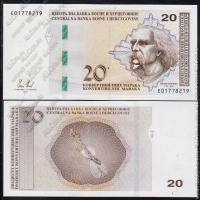 Босния и Герцеговина 20 марок 2012г. P.66 NEW - UNC