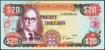 Банкнота Ямайка 20 долларов 1989 года. P.72с - UNC