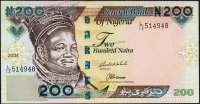 Банкнота Нигерия 200 найра 2004 года. P.29с(1) - UNC