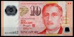 Сингапур 10 долларов 2015г. P.NEW(2) - UNC