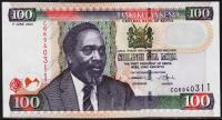 Кения 100 шиллингов 2005г. P.48а - UNC