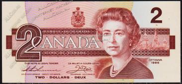 Канада 2 доллара 1986г. Р.94в - UNC - Канада 2 доллара 1986г. Р.94в - UNC
