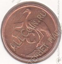 29-156 Южная Африка 5 центов 2007г. КМ # 340 сталь покрытая медью 4,51гр. 21мм