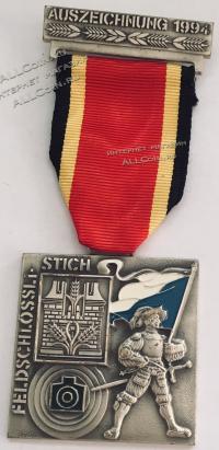 #222 Швейцария спорт Медаль Знаки. Стрелковый фестиваль Фельдшлоссен в округе Цурих. 1994 год.