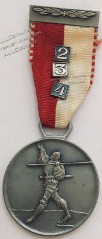 #306 Швейцария спорт Медаль Знаки. Двухдневный марш.