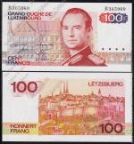 Люксембург 100 франков 1980г. P.57 UNC