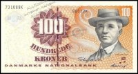 Банкнота Дания 100 крон 2002 года. P.61а(В0) - UNC 