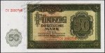 Банкнота ГДР (Германия) 50 марок 1948 года. P.14в - UNC 