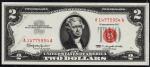 США 2 доллара 1963г. Р.382а - UNC /БЕЗ БУКВЫ/