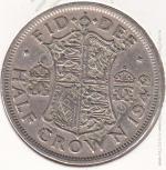 3-8 Англия 1/2 короны 1949 г.  KM# 879 Медь-Никель  14,14 гр. 32,3 мм. 