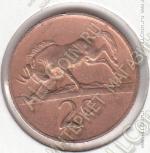 20-5 Южная Африка 2 цента 1969г. КМ # 66.2 бронза 4,0гр. 22,45мм