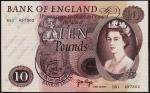 Великобритания 10 фунтов 1970-75г. P.376с - UNC