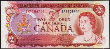 Канада 2 доллара 1974г. P.86a(1) - UNC - Канада 2 доллара 1974г. P.86a(1) - UNC