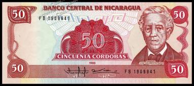 Никарагуа 50 кордоба 1985г. P.153 UNC - Никарагуа 50 кордоба 1985г. P.153 UNC