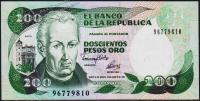 Колумбия 200 песо 1992г. P.429A - UNC
