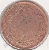 6-23 Канада 1 цент 1903г. KM# 8 бронза 5,67гр 25,5мм  - 6-23 Канада 1 цент 1903г. KM# 8 бронза 5,67гр 25,5мм 
