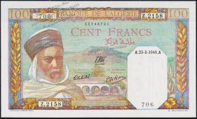 Алжир 100 франков 23.05.1945г. P.88 UNC - Алжир 100 франков 23.05.1945г. P.88 UNC