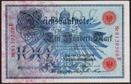 Германия 100 марок 1908г. P.33а - UNC - Германия 100 марок 1908г. P.33а - UNC