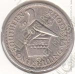 35-126 Южная Родезия 1 шиллинг 1947г. КМ # 18b медно-никелевая 5,65гр. 23,6мм