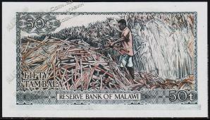 Малави 50 тамбала 1975г. P.9с - UNC - Малави 50 тамбала 1975г. P.9с - UNC
