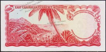 Восточные Карибы 1 доллар 1965г. P.13f(1) - UNC - Восточные Карибы 1 доллар 1965г. P.13f(1) - UNC