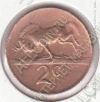 20-3 Южная Африка 2 цента 1966г. КМ # 66.2 бронза 4,0гр. 22,45мм